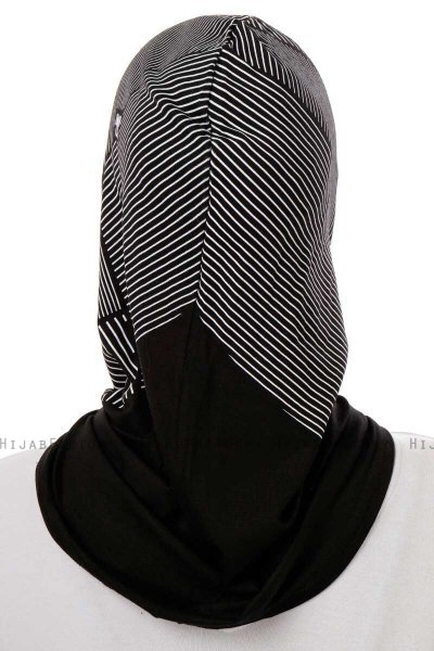 Wind Cross - Schwarz & Hellgrau One-Piece Al Amira Hijab