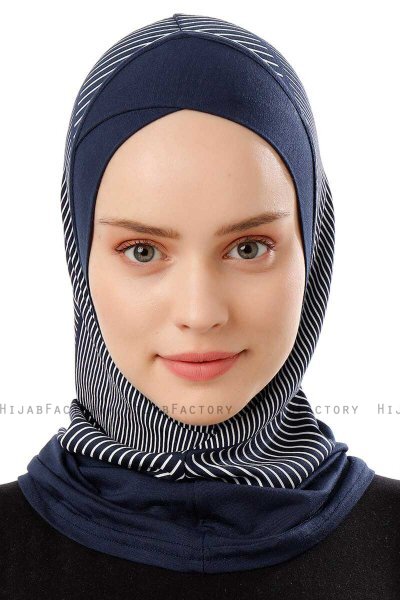Wind Cross - Navy Blau One-Piece Al Amira Hijab