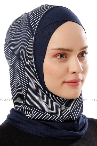 Wind Cross - Navy Blau One-Piece Al Amira Hijab
