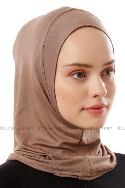 Logo Plain - Dunkeltaupe One-Piece Al Amira Hijab