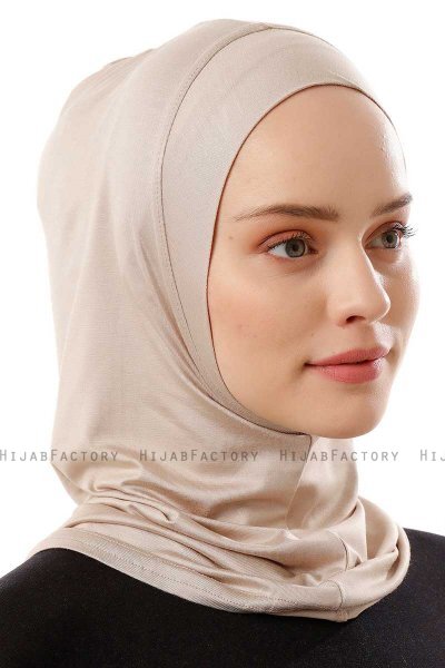 Logo Plain - Helltaupe One-Piece Al Amira Hijab