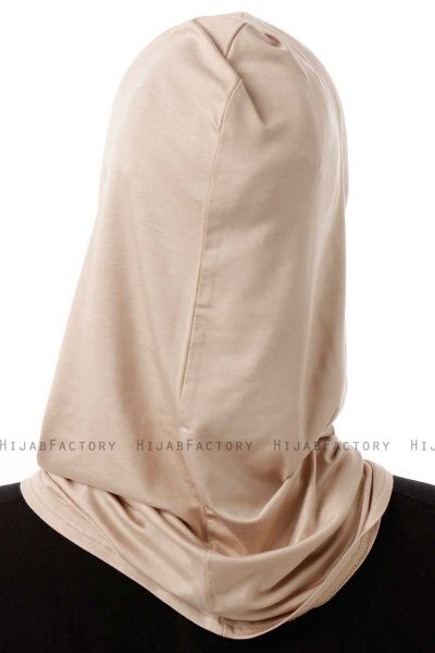 Logo Plain - Helltaupe One-Piece Al Amira Hijab