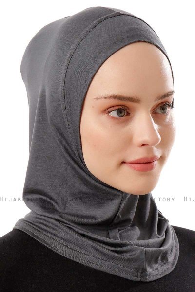 Logo Plain - Dunkelgrau One-Piece Al Amira Hijab