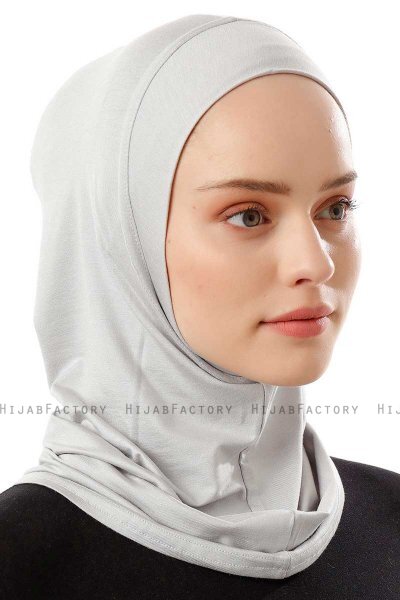 Logo Plain - Hellgrau One-Piece Al Amira Hijab