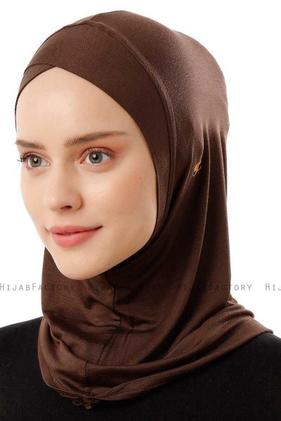 Logo Cross - Braun One-Piece Al Amira Hijab