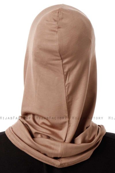 Logo Cross - Dunkeltaupe One-Piece Al Amira Hijab