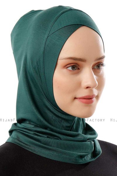 Logo Cross - Dunkelgrün One-Piece Al Amira Hijab