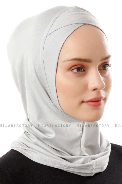 Logo Cross - Hellgrau One-Piece Al Amira Hijab