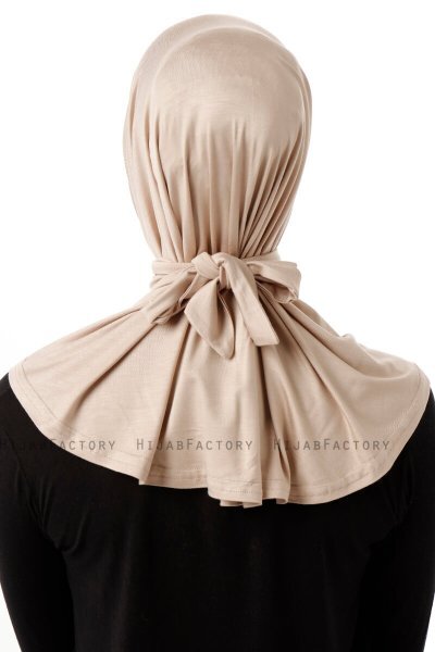 Sportif Plain - Helltaupe Praktisch Viscose Hijab
