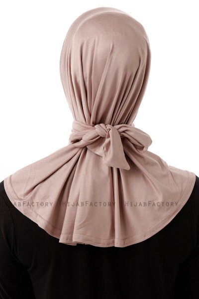 Sportif Plain - Steingrau Praktisch Viscose Hijab
