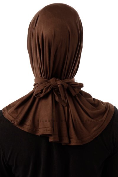 Sportif Cross - Braun Praktisch Viscose Hijab