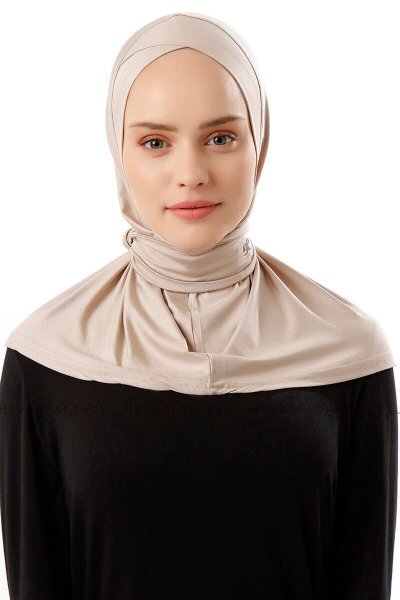 Sportif Cross - Helltaupe Praktisch Viscose Hijab