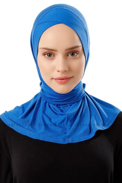 Sportif Cross - Blau Praktisch Viscose Hijab