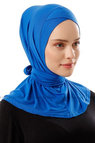 Sportif Cross - Blau Praktisch Viscose Hijab
