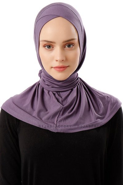 Sportif Cross - Dunkelviolett Praktisch Viscose Hijab