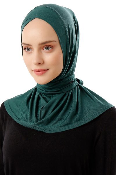Sportif Cross - Dunkelgrün Praktisch Viscose Hijab
