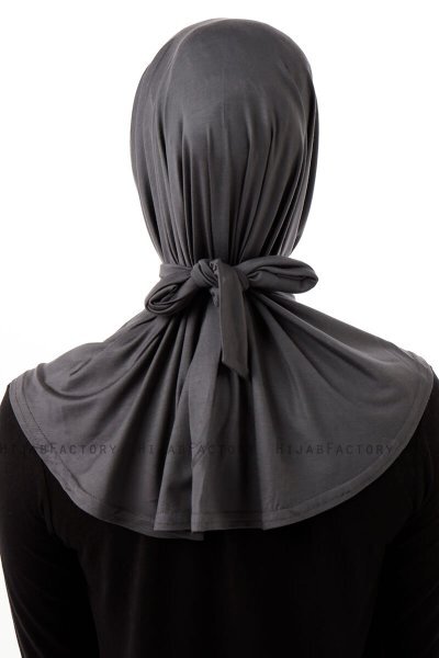 Sportif Cross - Dunkelgrau Praktisch Viscose Hijab