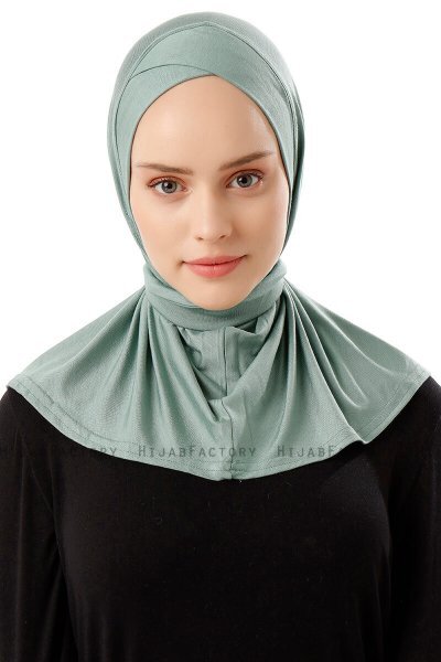 Sportif Cross - Grün Praktisch Viscose Hijab