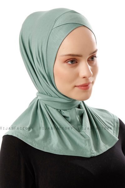 Sportif Cross - Grün Praktisch Viscose Hijab