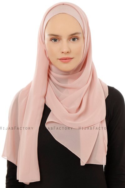 Alara Plain - Altrosa One Piece Chiffon Hijab