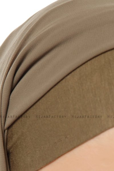 Alara Plain - Olivgrün One Piece Chiffon Hijab