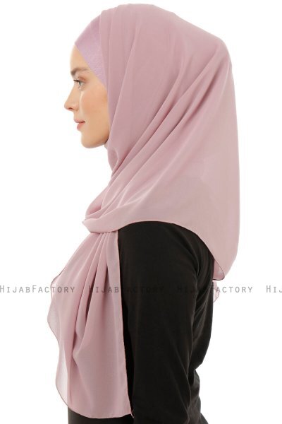 Alara Plain - Lila One Piece Chiffon Hijab