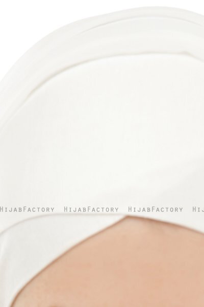 Alara Cross - Creme One Piece Chiffon Hijab