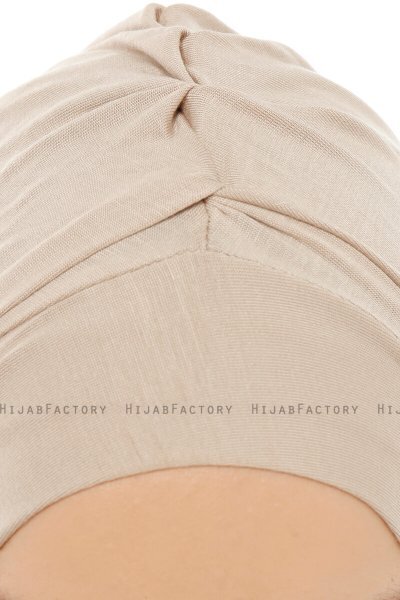 Isra Plain - Helltaupe One-Piece Viscose Hijab