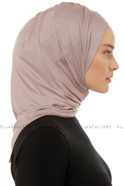Isra Plain - Steingrau One-Piece Viscose Hijab