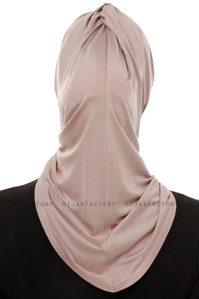Isra Plain - Steingrau One-Piece Viscose Hijab