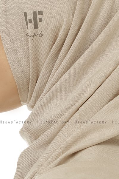 Hanfendy Plain Logo - Helltaupe One-Piece Hijab