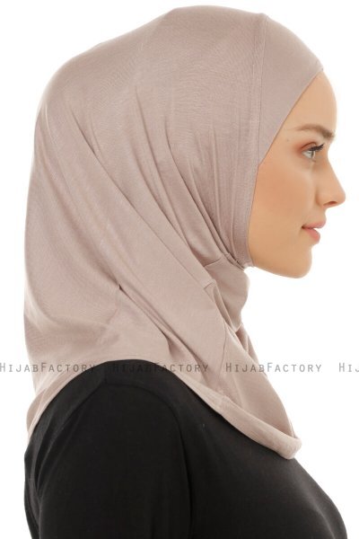 Hanfendy Plain Logo - Steingrau One-Piece Hijab
