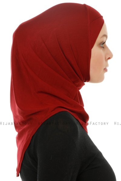 Hanfendy Cross Logo - Bordeaux One-Piece Hijab