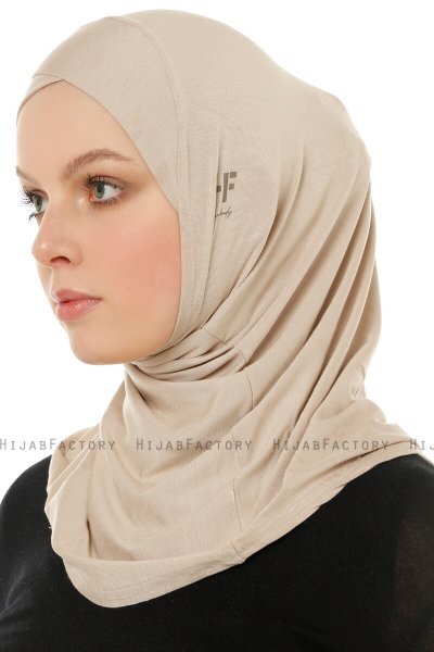 Hanfendy Cross Logo - Helltaupe One-Piece Hijab