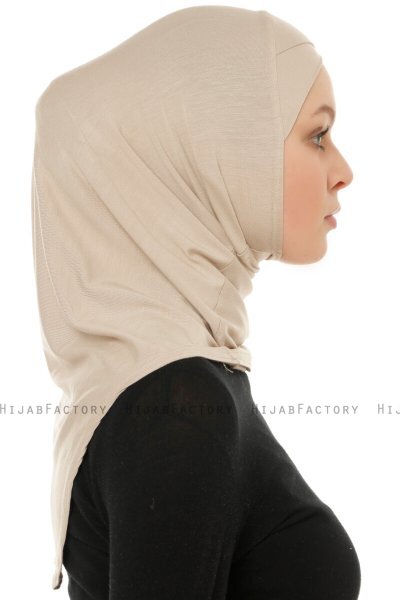 Hanfendy Cross Logo - Helltaupe One-Piece Hijab