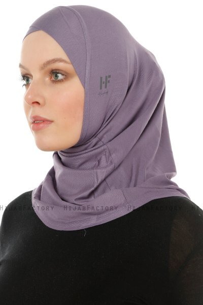 Hanfendy Cross Logo - Dunkelviolett One-Piece Hijab