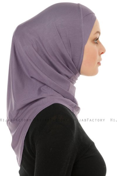 Hanfendy Cross Logo - Dunkelviolett One-Piece Hijab