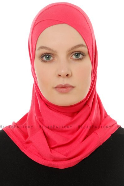 Hanfendy Cross Logo - Fuchsie One-Piece Hijab