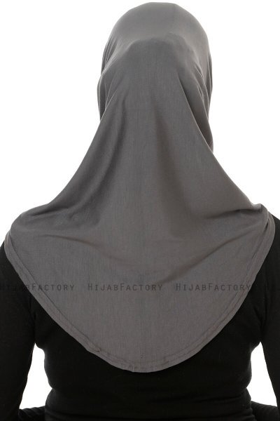 Hanfendy Cross Logo - Dunkelgrau One-Piece Hijab