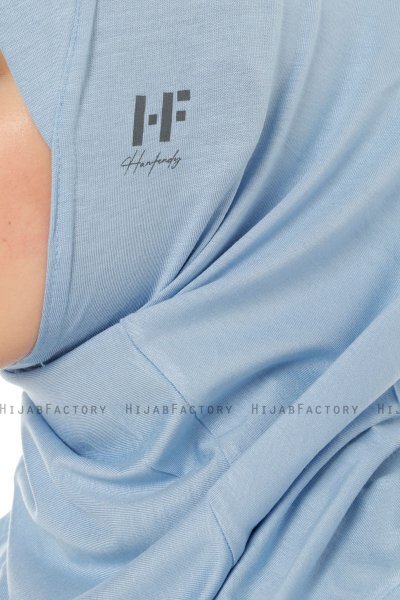 Hanfendy Cross Logo - Hellblau One-Piece Hijab