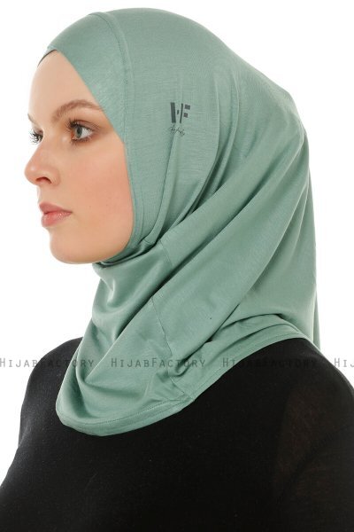 Hanfendy Cross Logo - Grün One-Piece Hijab