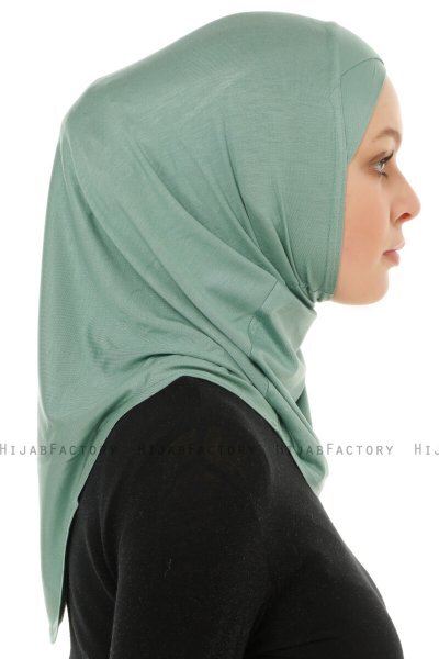 Hanfendy Cross Logo - Grün One-Piece Hijab
