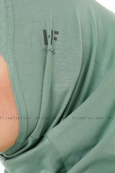 Hanfendy Cross Logo - Grün One-Piece Hijab