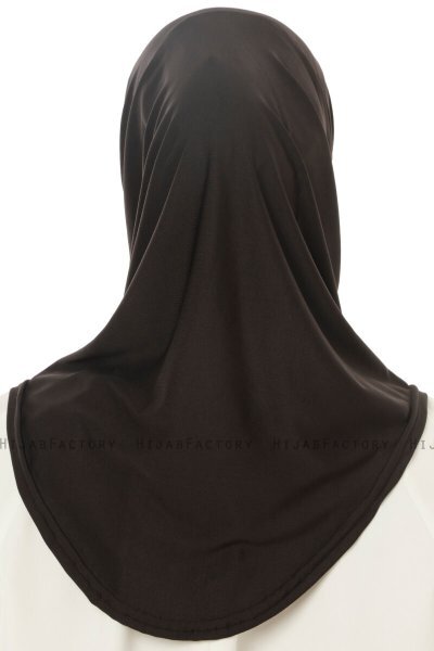 Micro Plain - Schwarz One-Piece Hijab