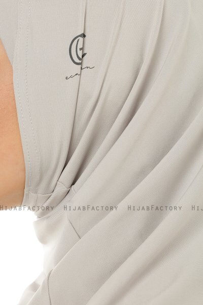Micro Plain - Hellgrau One-Piece Hijab