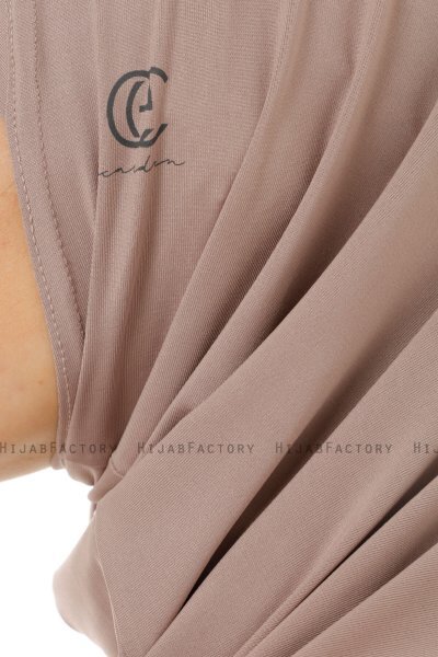 Micro Plain - Steingrau One-Piece Hijab