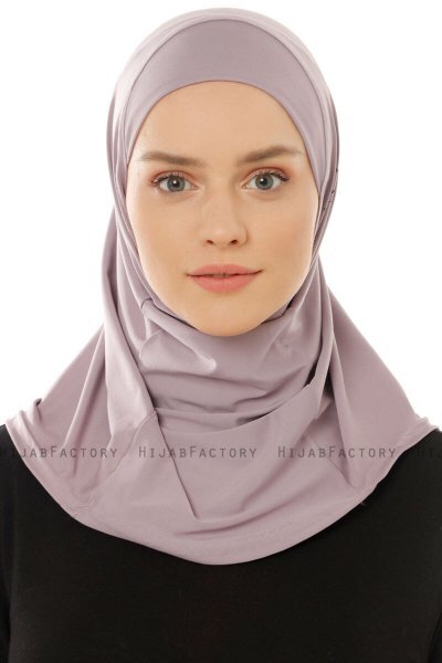 Micro Plain - Helles Lila One-Piece Hijab