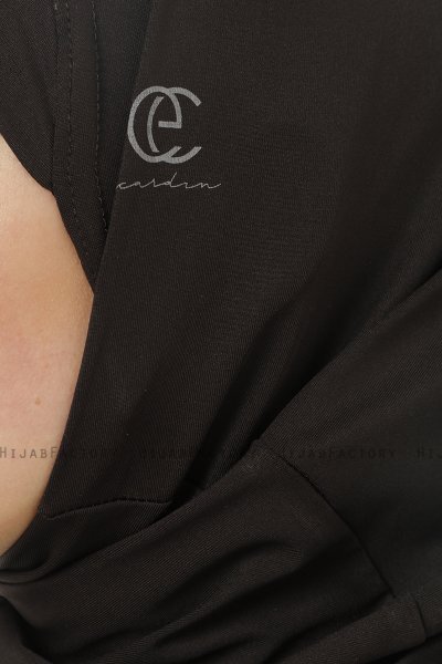 Micro Cross - Schwarz One-Piece Hijab