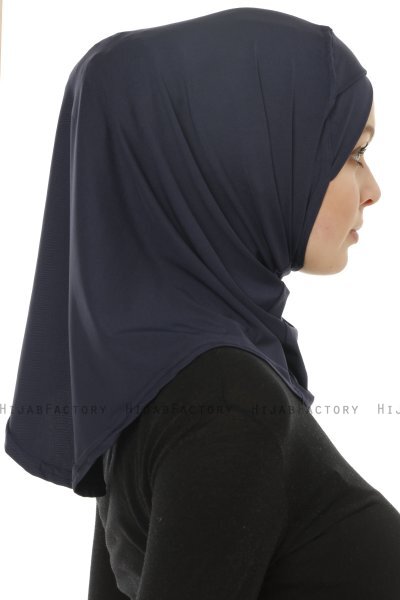 Micro Cross - Navy Blau One-Piece Hijab