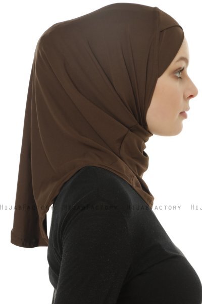Micro Cross - Braun One-Piece Hijab